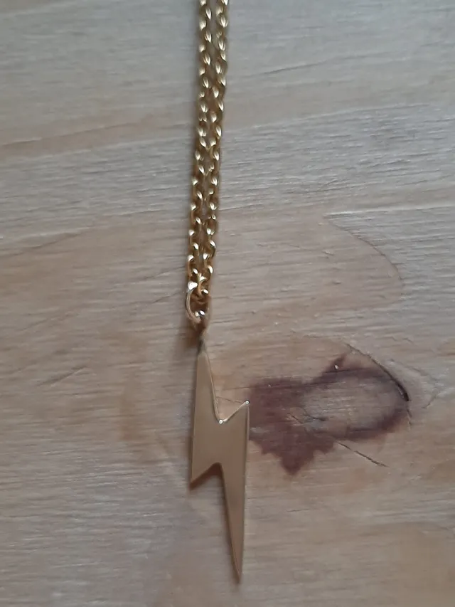 Les Ailes de Gloria Chaîne Flash collier sautoir doré