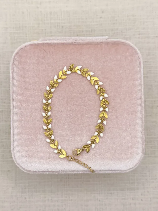 Pachanana Épi Or bracelet laiton doré femme