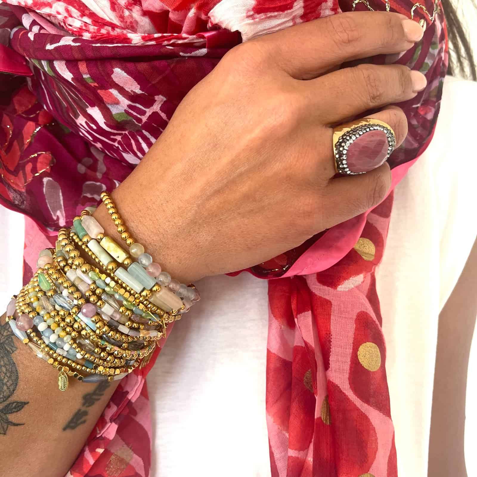 Hypnochic Bracelets Yasmine Small Lot 2 Élastique Multicolore