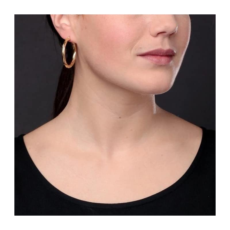 L'Atelier d'Azur Boucles créoles torsadées or 375 3 cm