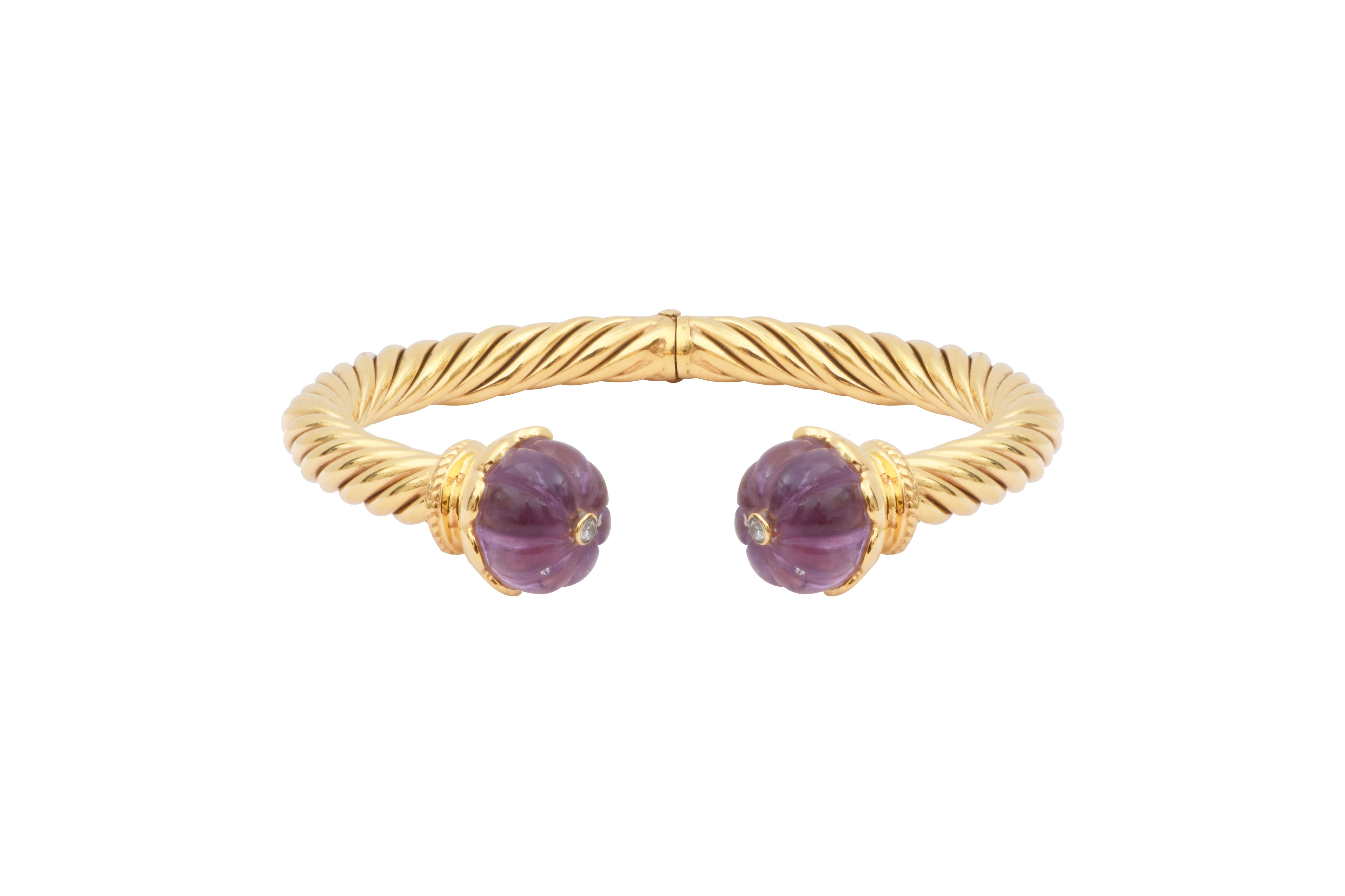Leticia Ponti Odelia bracelet torsadé aventurine plaqué or