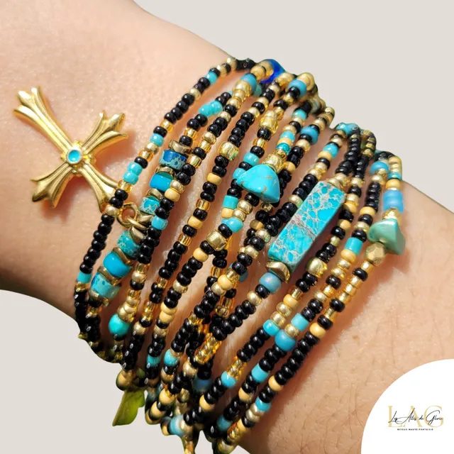 Les Ailes de Gloria Multirangs Antonia bracelet fantaisie femme