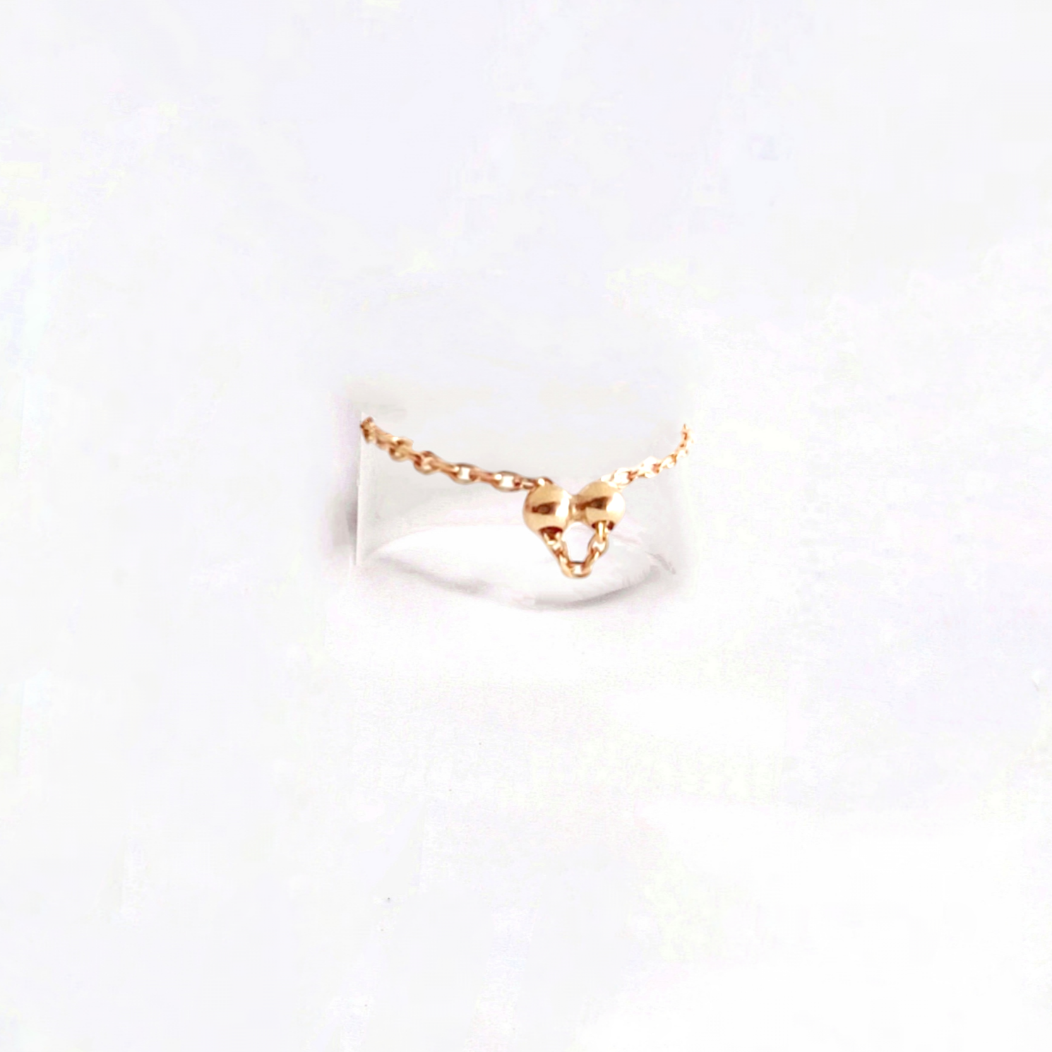 Ô PLUM Gina Grenat bague plaqué or réglable 50-54
