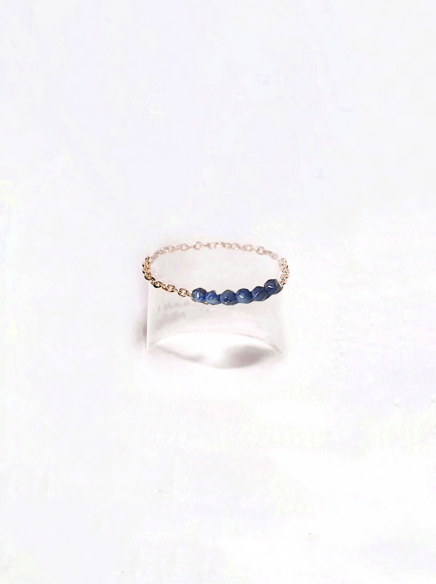 Ô Plum Gina bague lapis-lazuli plaqué or taille 52