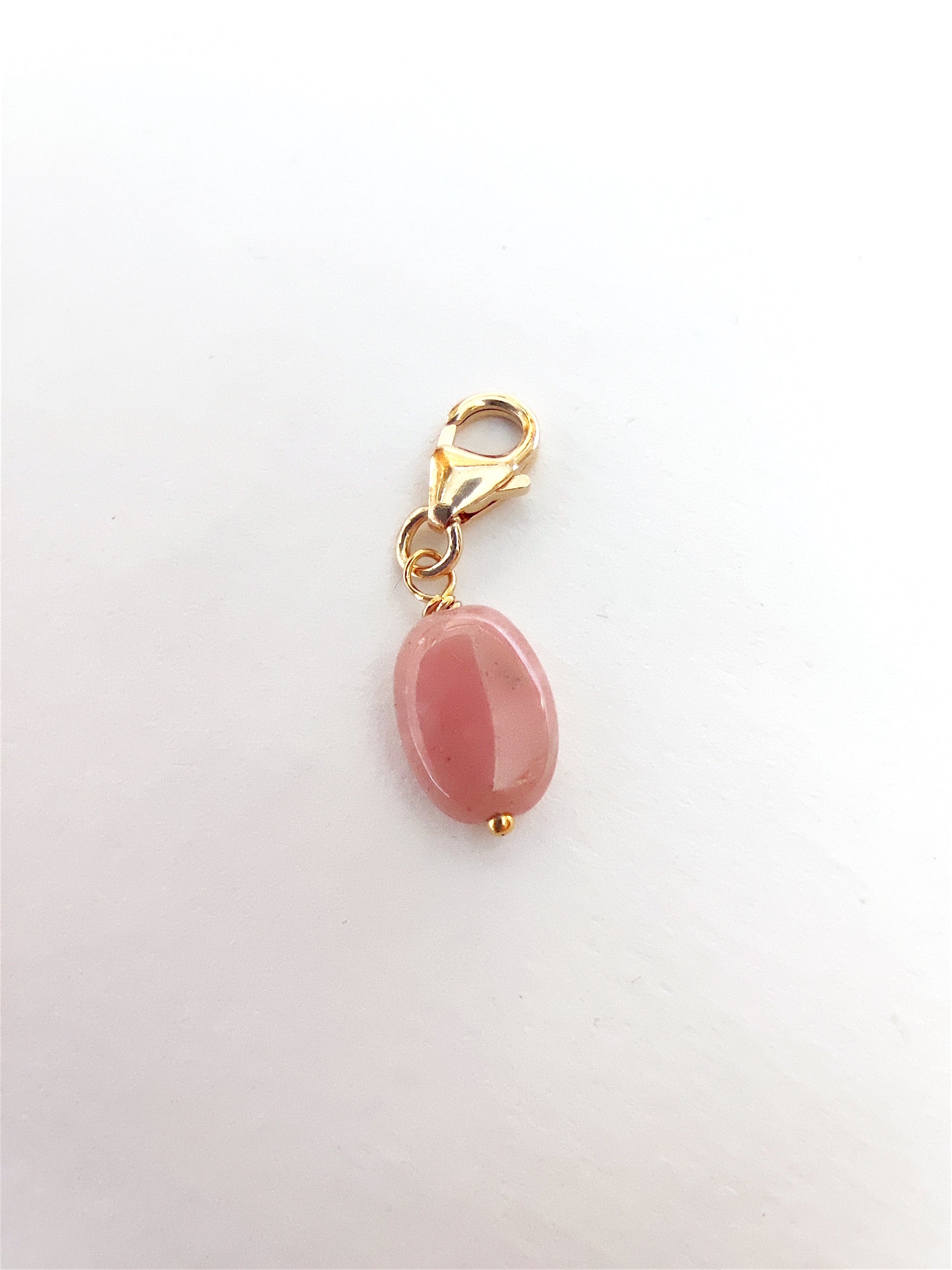 Ô PLUM Breloques et Chaînes Mini Rhodocrosite breloque plaqué or