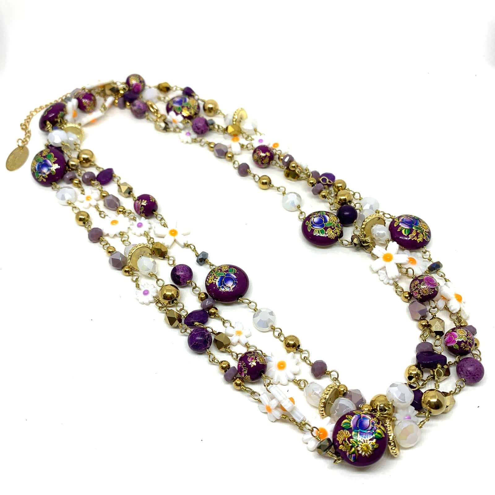 Hypnochic Sautoirs Fiori collier long multicolore 200 cm
