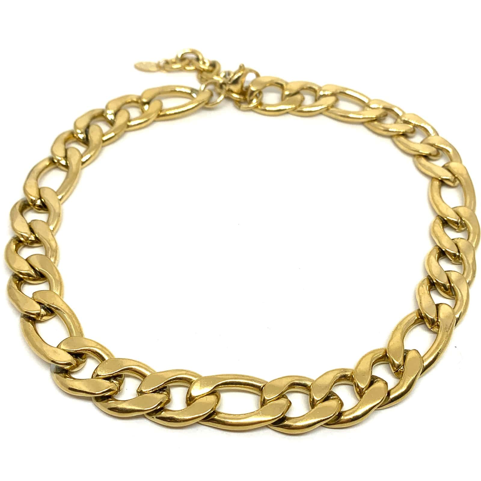 HYPNOCHIC Mira Léa collier maillon doré 40 cm acier