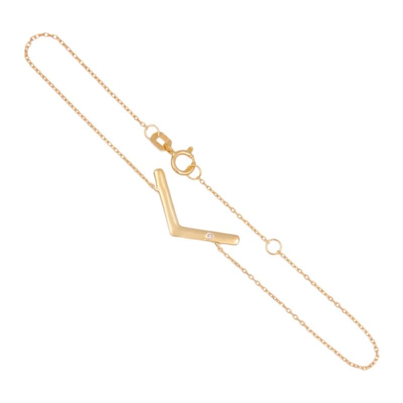 L'Atelier d'Azur V bracelet or jaune diamant 18cm femme