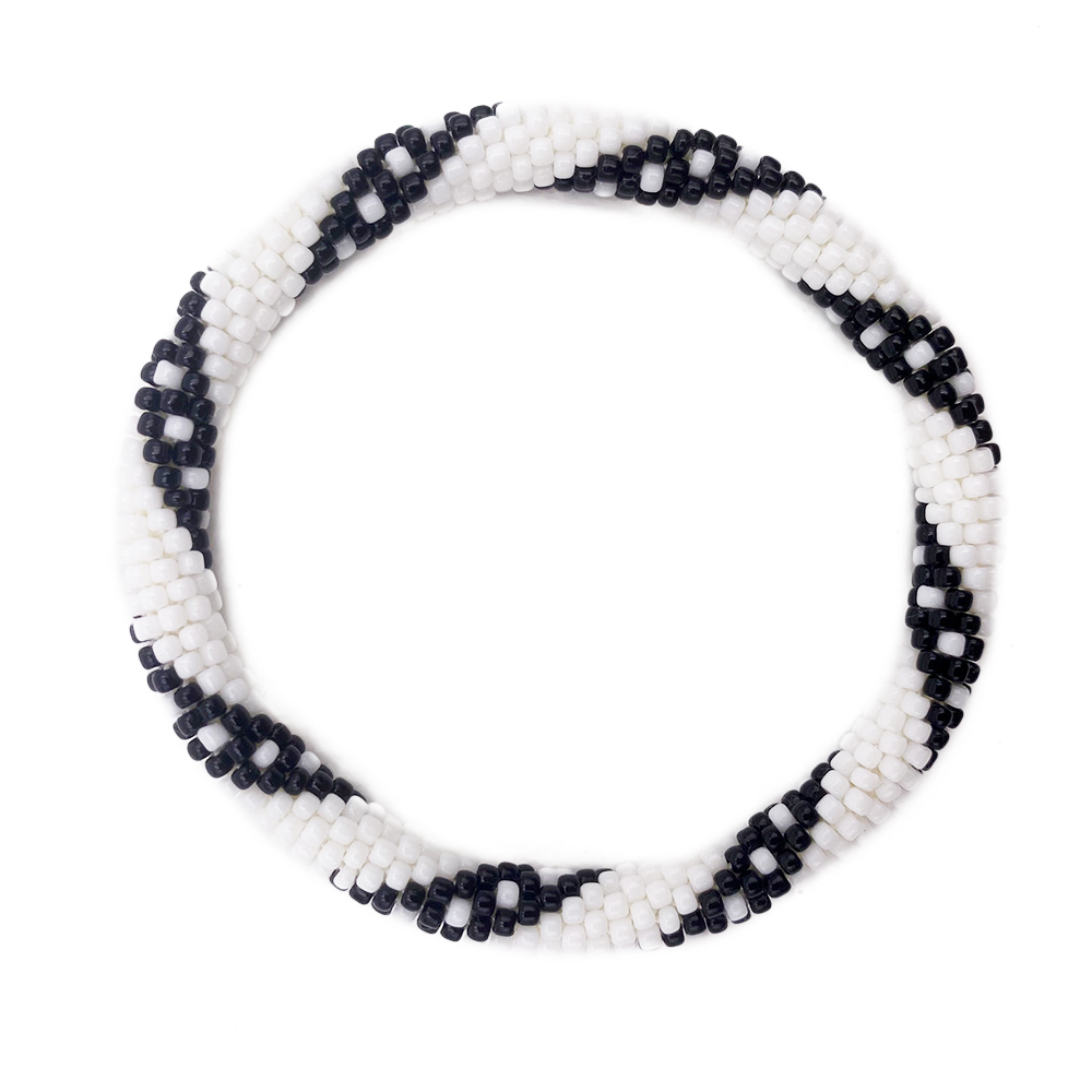 HYPNOCHIC Donuts Noir et Blanc bracelet perles Miyuki