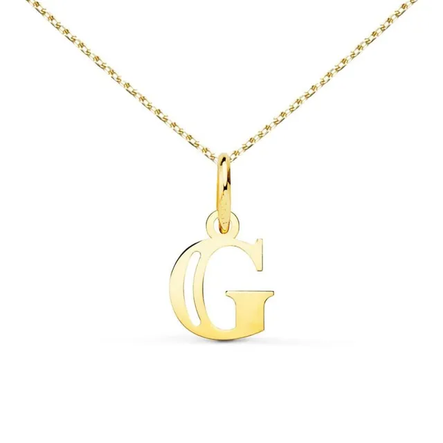 L'Atelier d'Azur Collier Lettre G Or Jaune 18 Carats 45cm