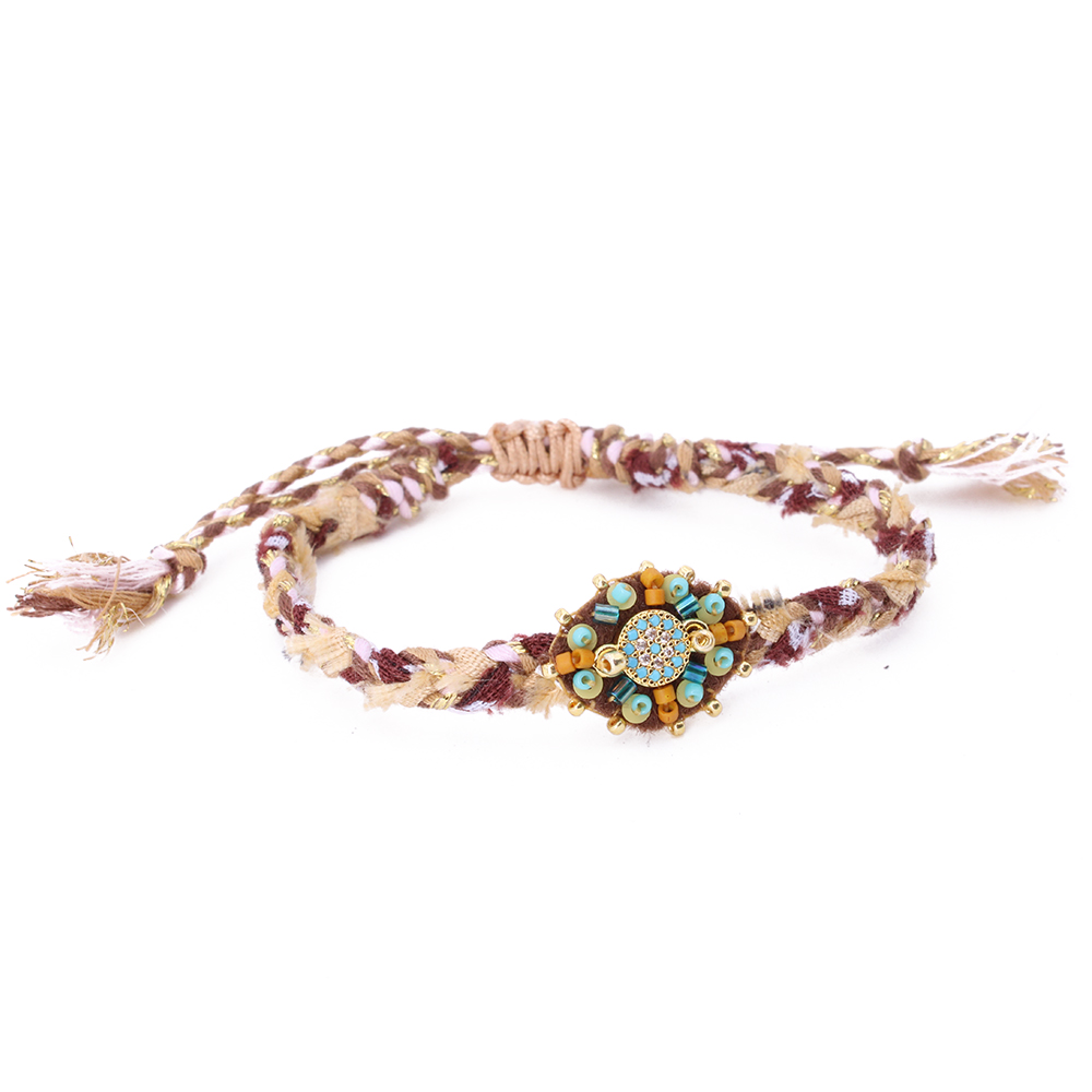 Hypnochic Bandana Eyes bracelet tressé œil Nazar