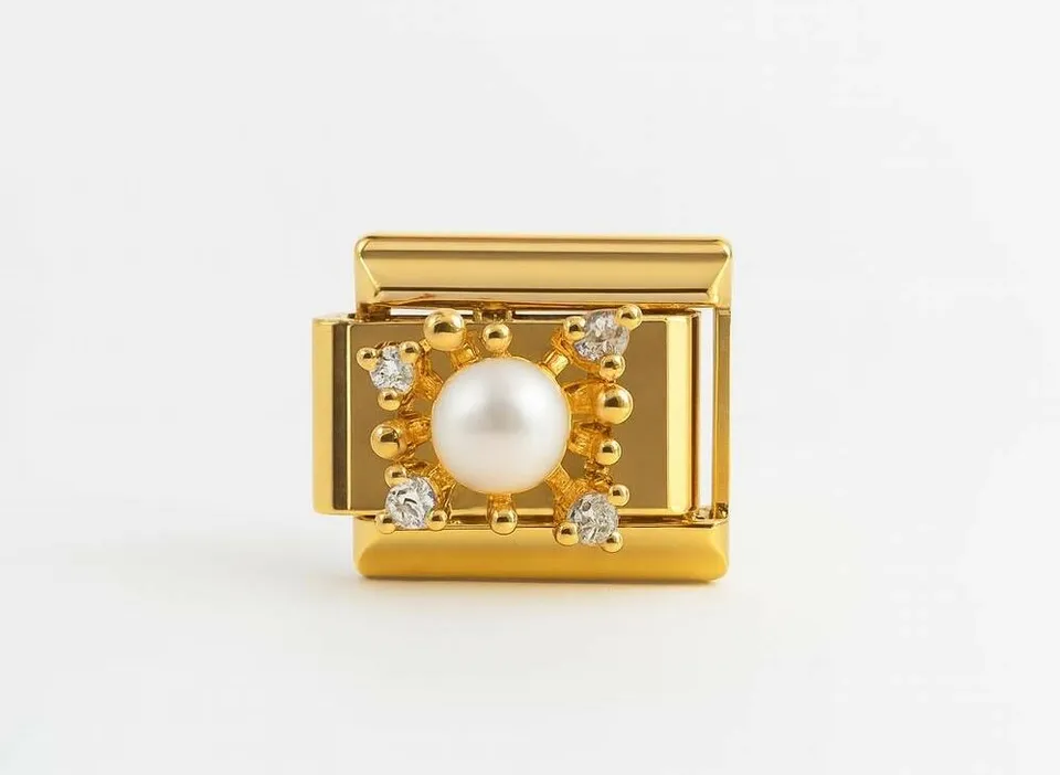 Les Ailes de Gloria My Pearl charm perle blanche