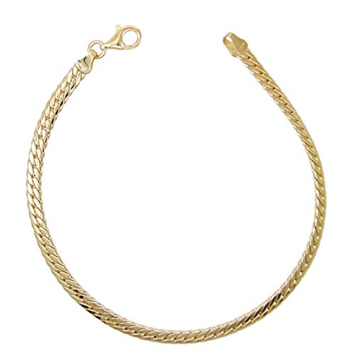L'Atelier d'Azur Bracelet Maille Anglaise Or Jaune 18ct 18cm