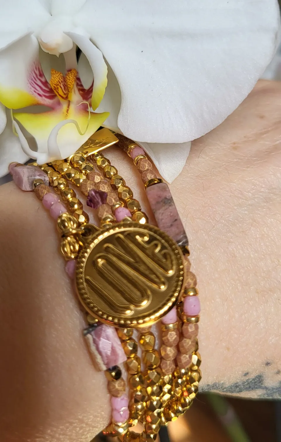 Les Ailes de Gloria Multirangs Valentine bracelet coeur rouge