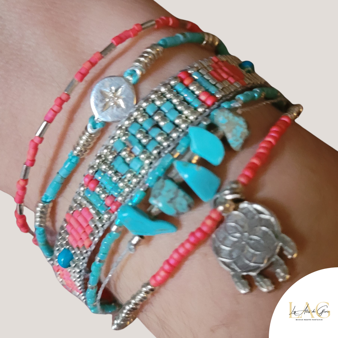 Les Ailes de Gloria bracelet manchette Indiana large femme