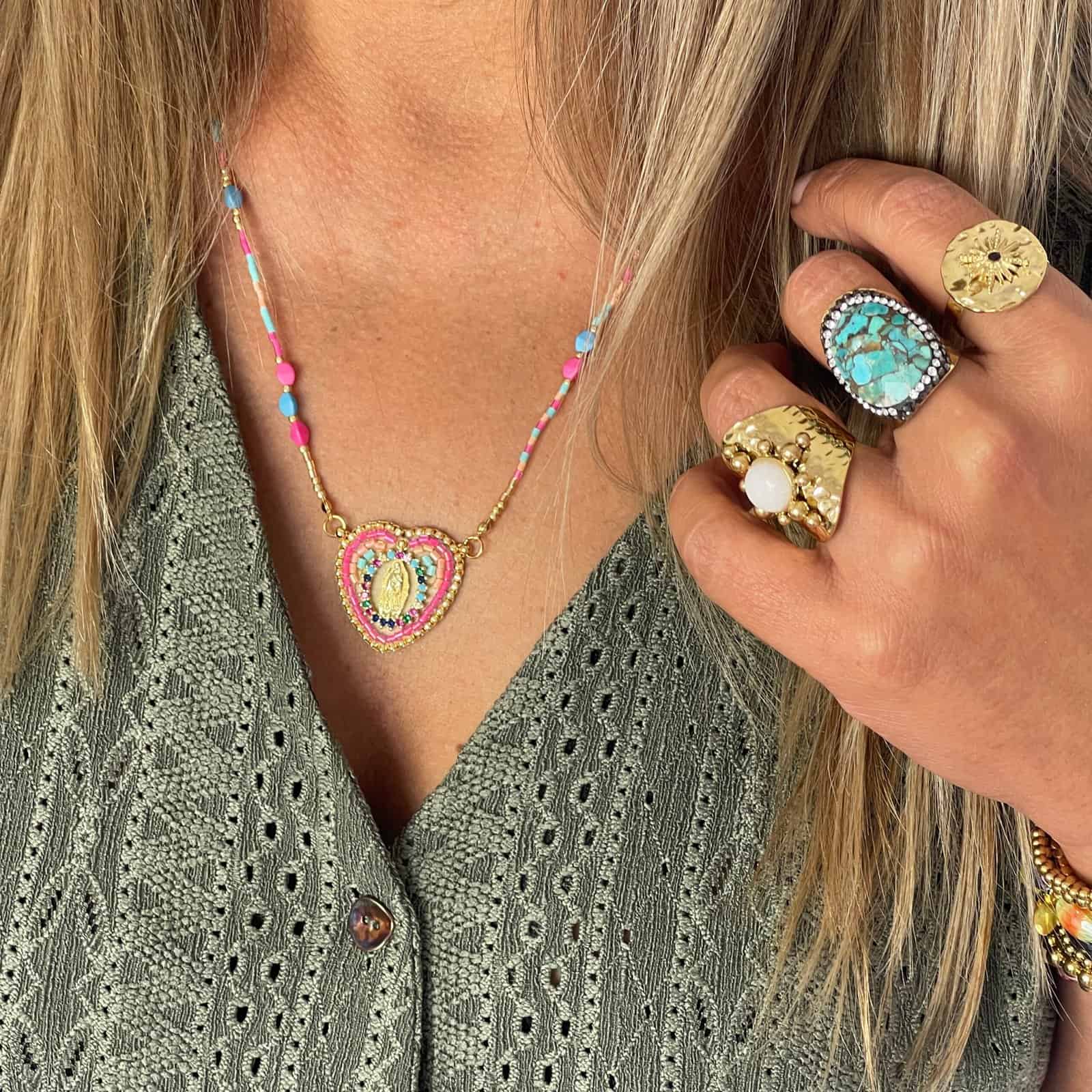 Hypnochic Colliers Lisa Collier Pendentif Ex Voto 40 cm