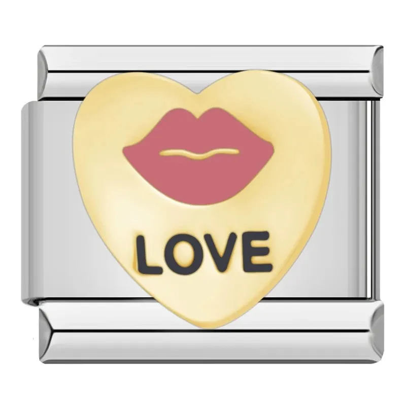 Les Ailes de Gloria Wings Lips Love charm breloque bouche