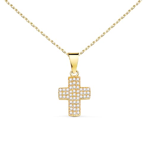 L'Atelier d'Azur Collier Croix Or 18 Carats Zirconiums