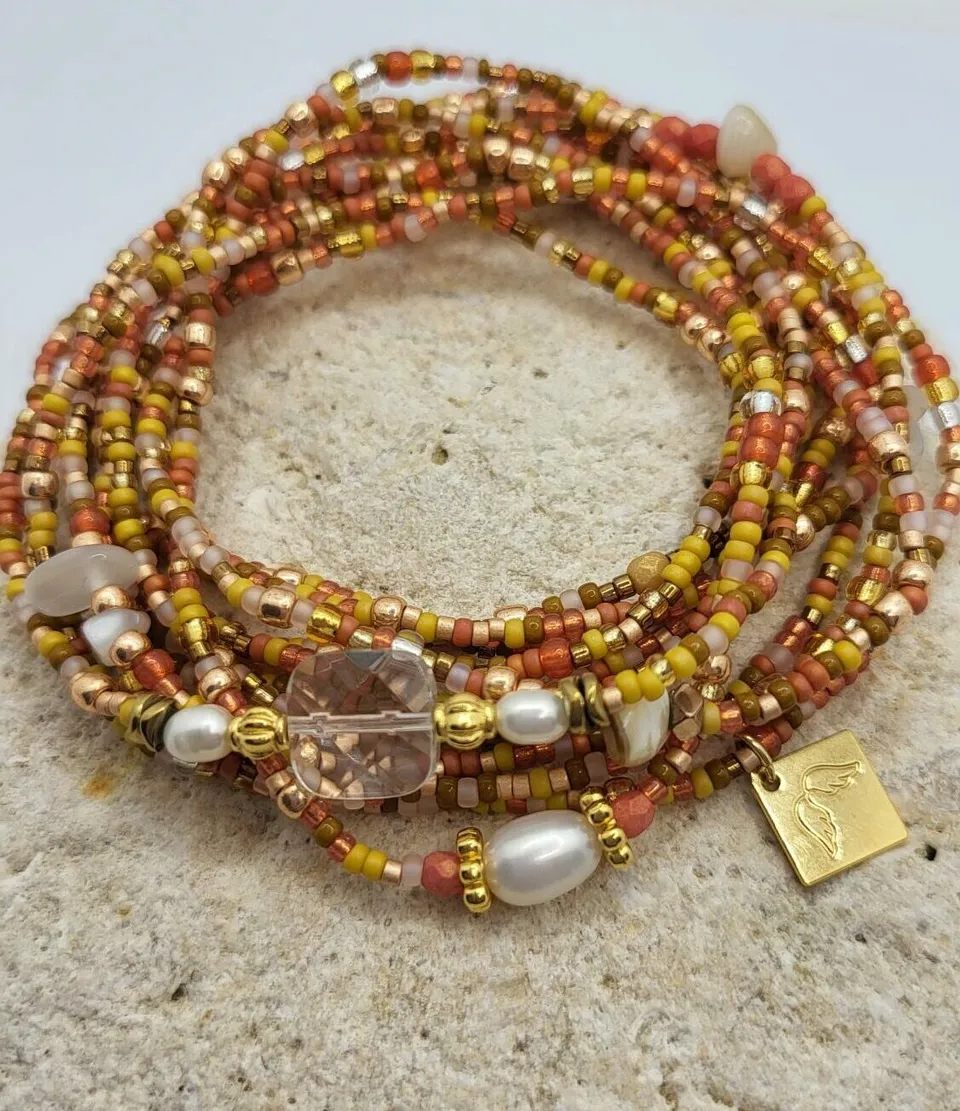 Les Ailes de Gloria Lisa bracelet multirangs femme