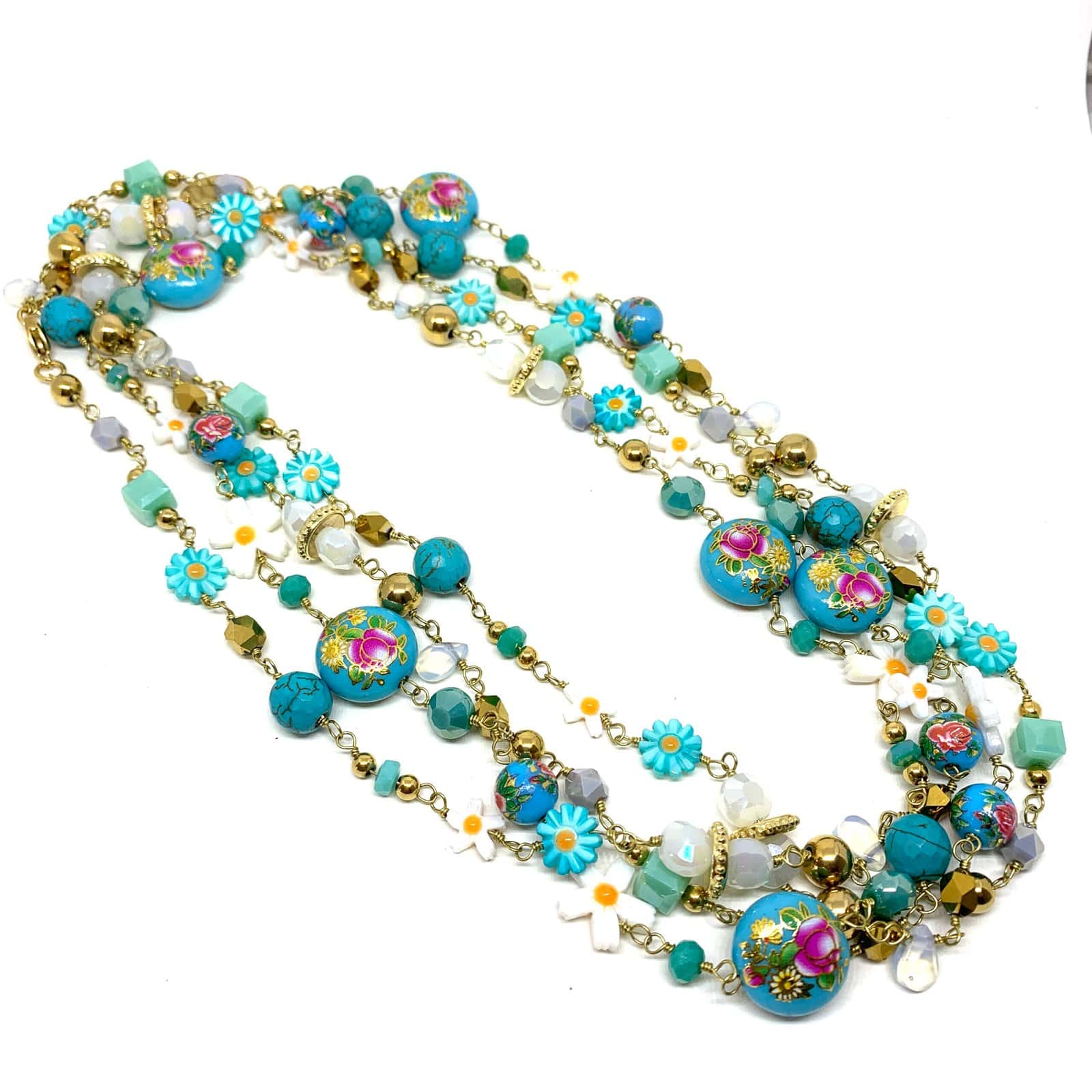 Hypnochic Sautoirs Fiori collier long multicolore 200 cm