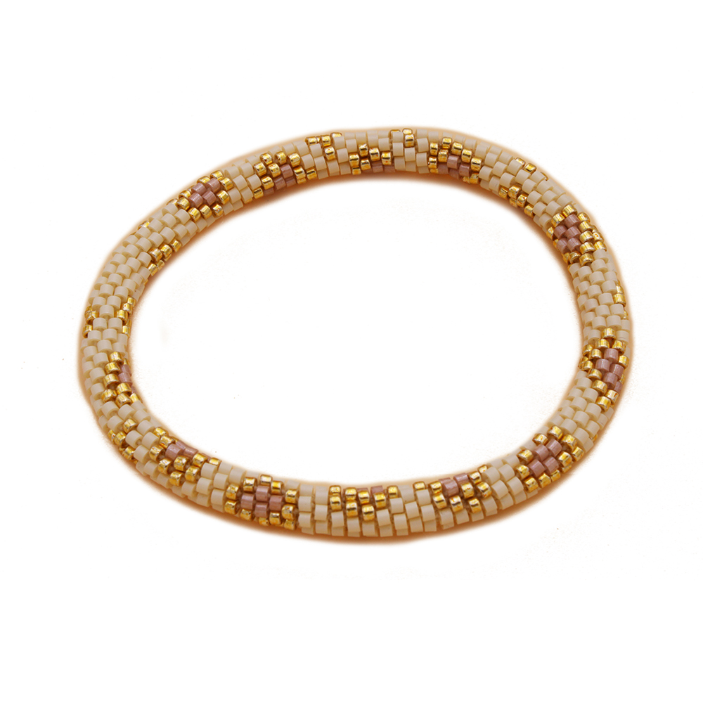 HYPNOCHIC Népalais Donuts Flower bracelet perles