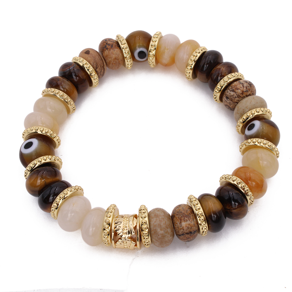HYPNOCHIC Mahi bracelet élastique rose perles semi-précieuses