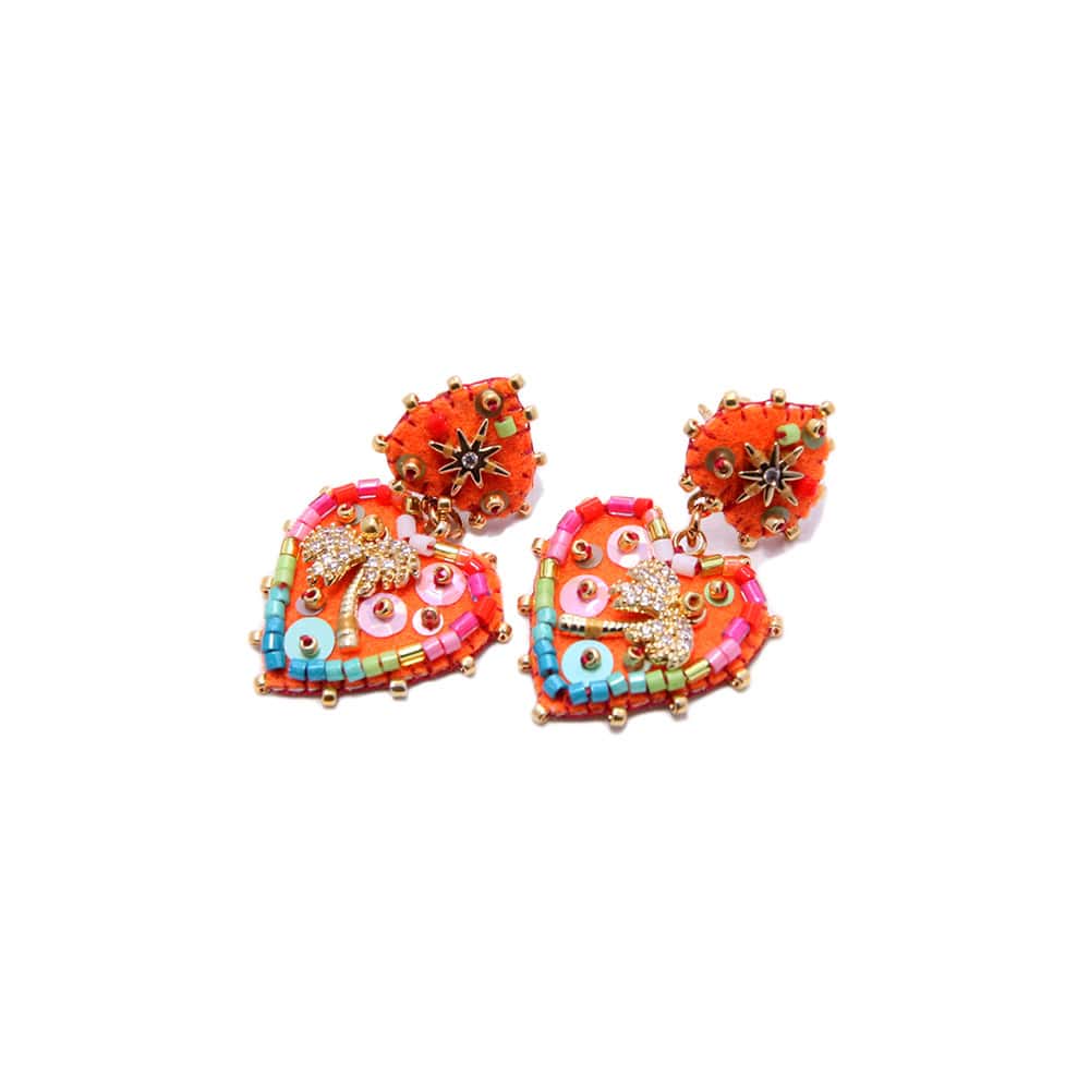 Hypnochic Palmier Small boucle d’oreille fantaisie palmier