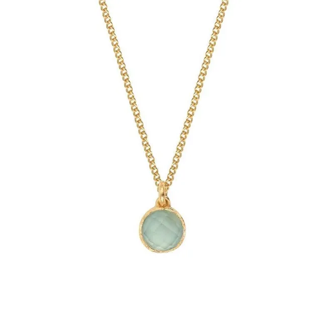 Leticia Ponti Adèle collier pendentif pierre de lune 40 cm