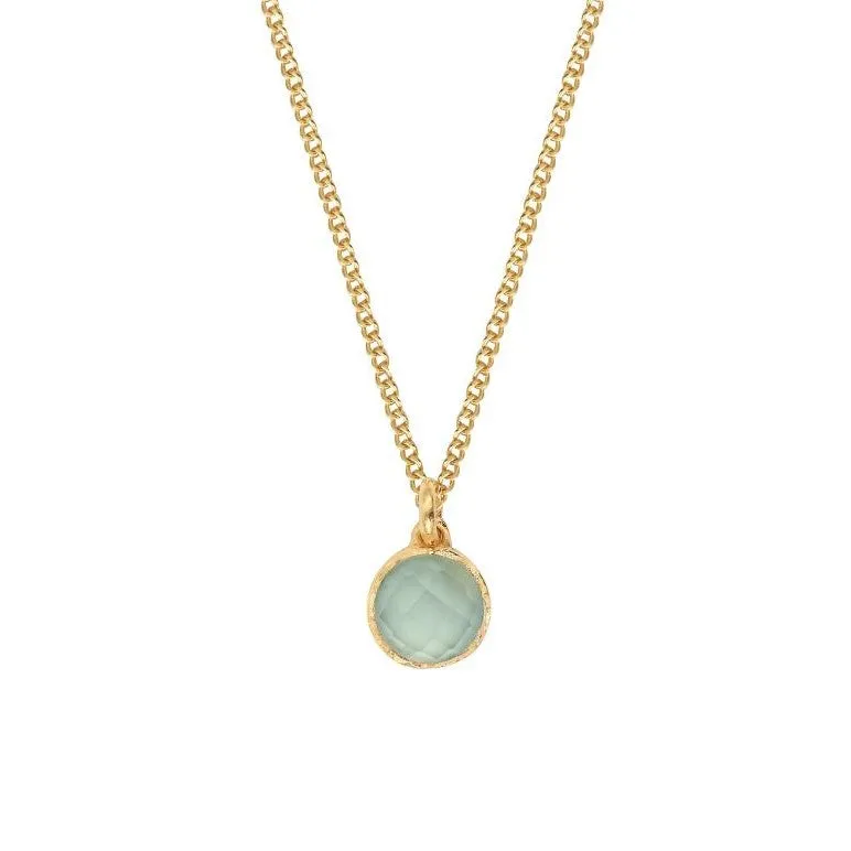 Leticia Ponti Adèle collier pendentif pierre de lune 40 cm