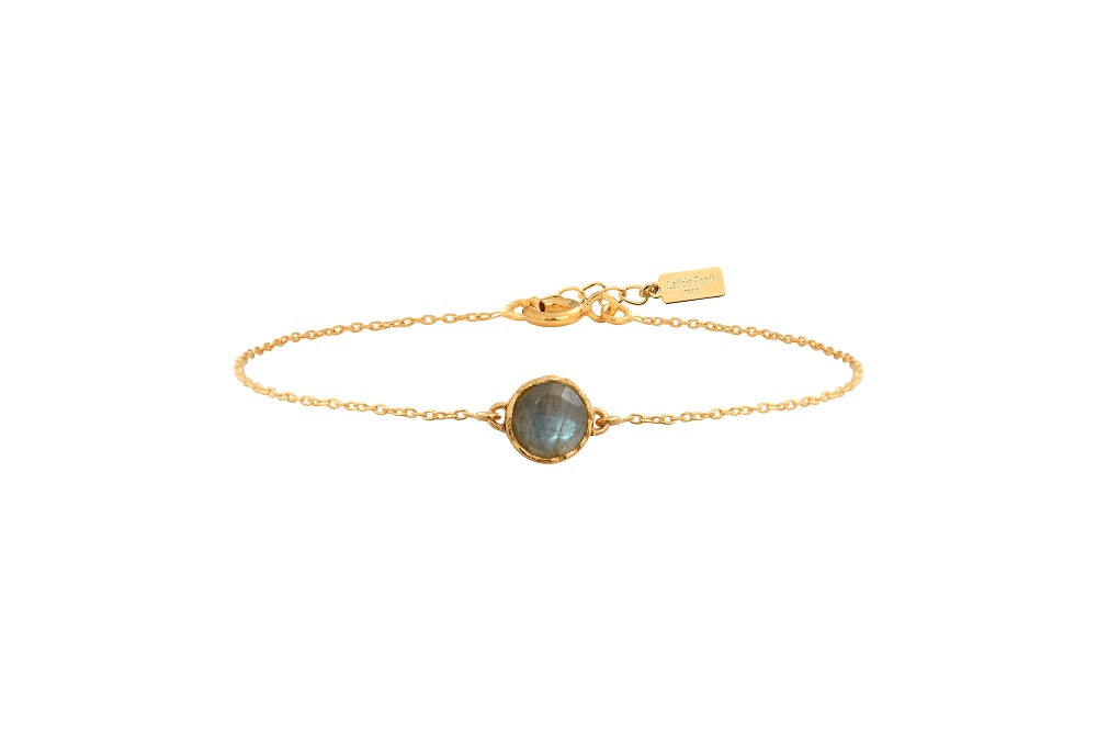 Leticia Ponti Adèle bracelet calcédoine aqua réglable
