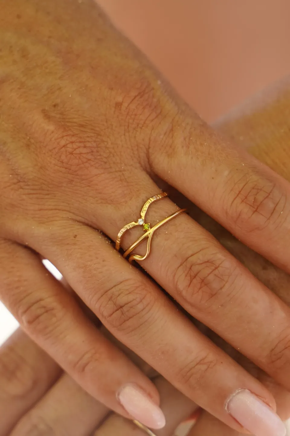 Pachanana bague acier inoxydable résistante à l'eau