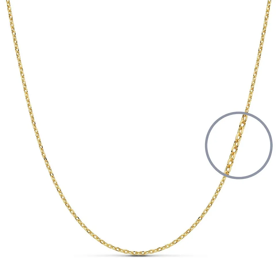 L'Atelier d'Azur Croix Or Jaune collier zirconiums 1,9 cm + chaîne 42 cm