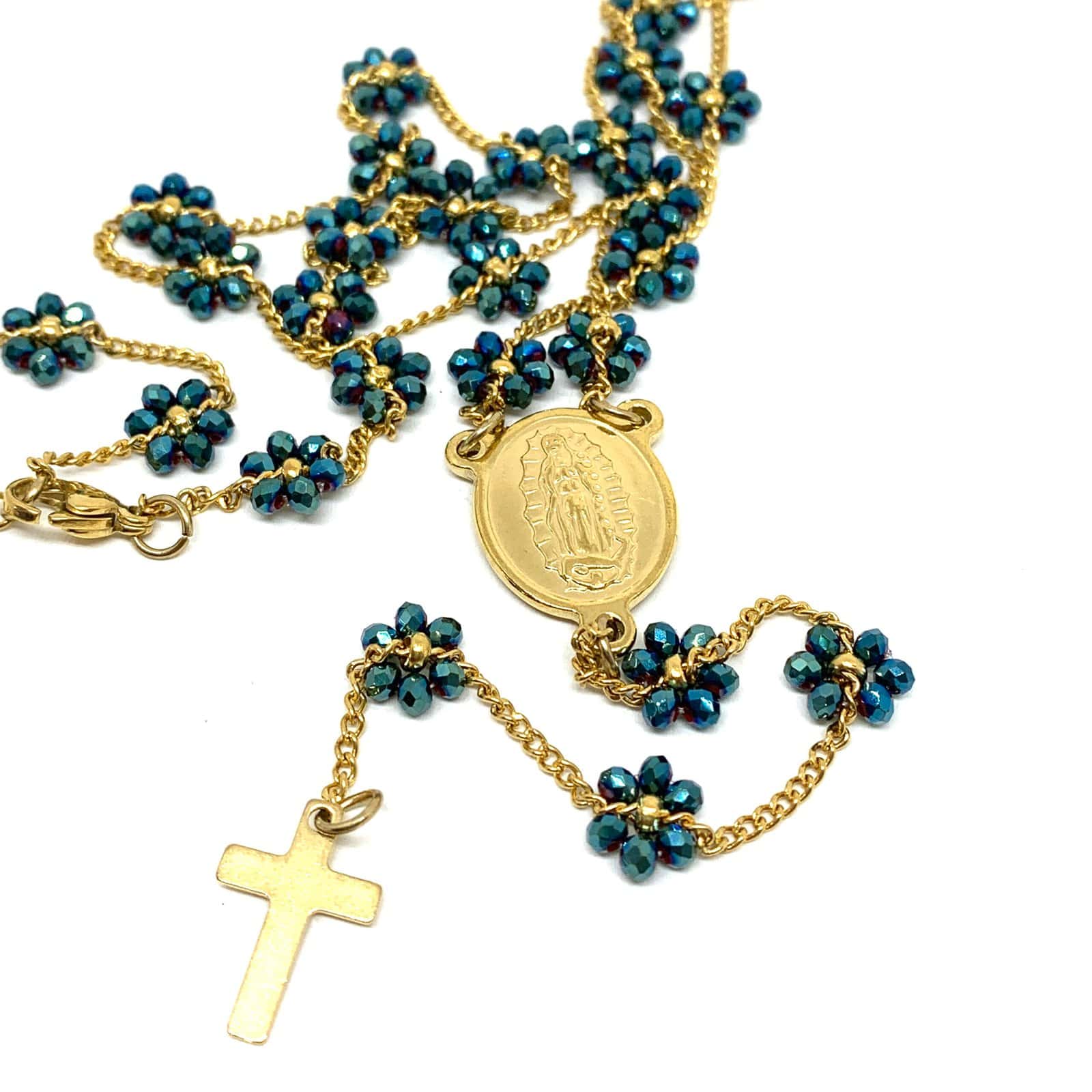 HYPNOCHIC ALANI collier chapelet croix 104 cm