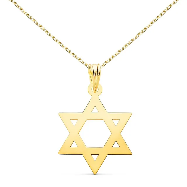 L'Atelier d'Azur Étoile de David 750 collier or jaune 18 carats