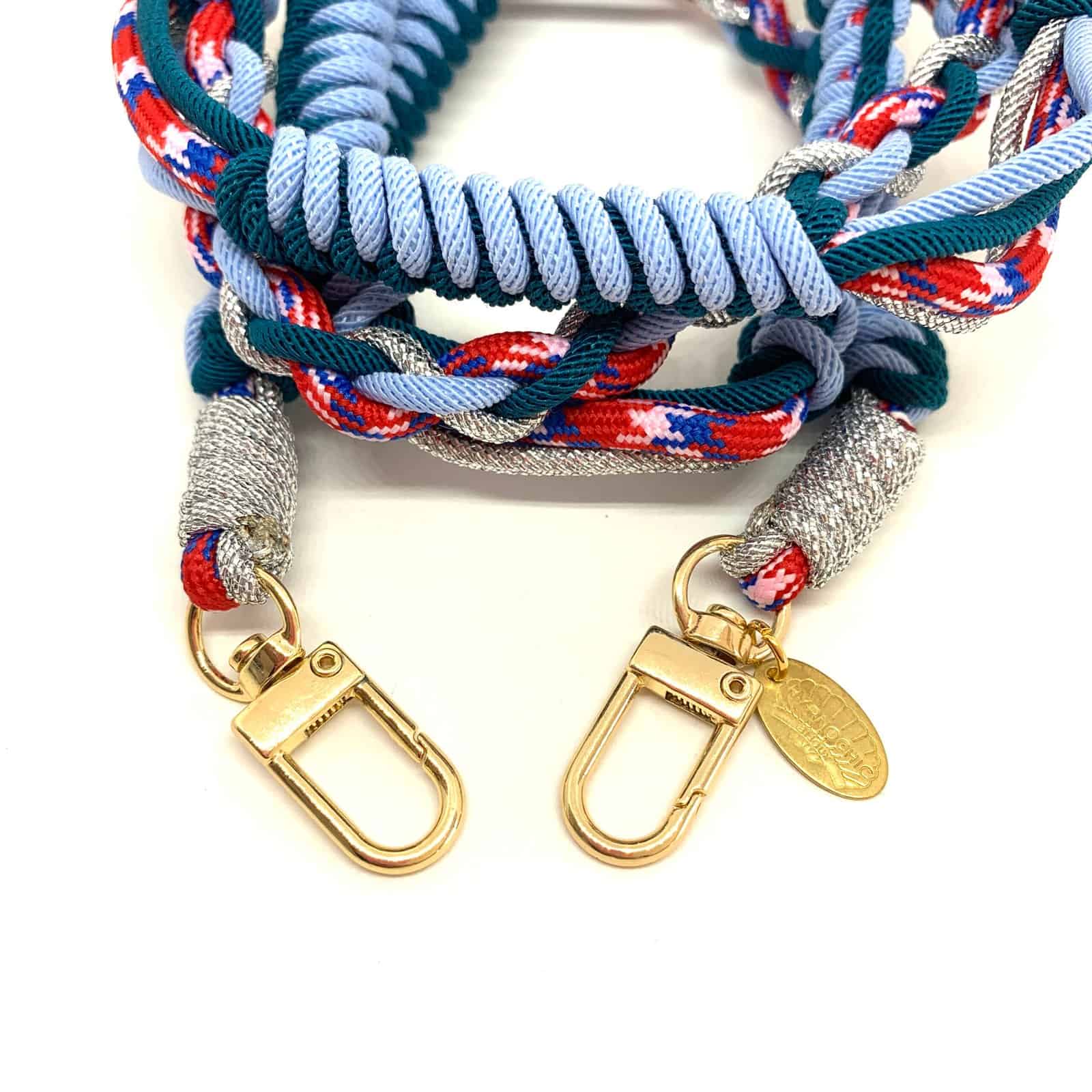 Hypnochic cordon de téléphone tressé bleu marine 120 cm