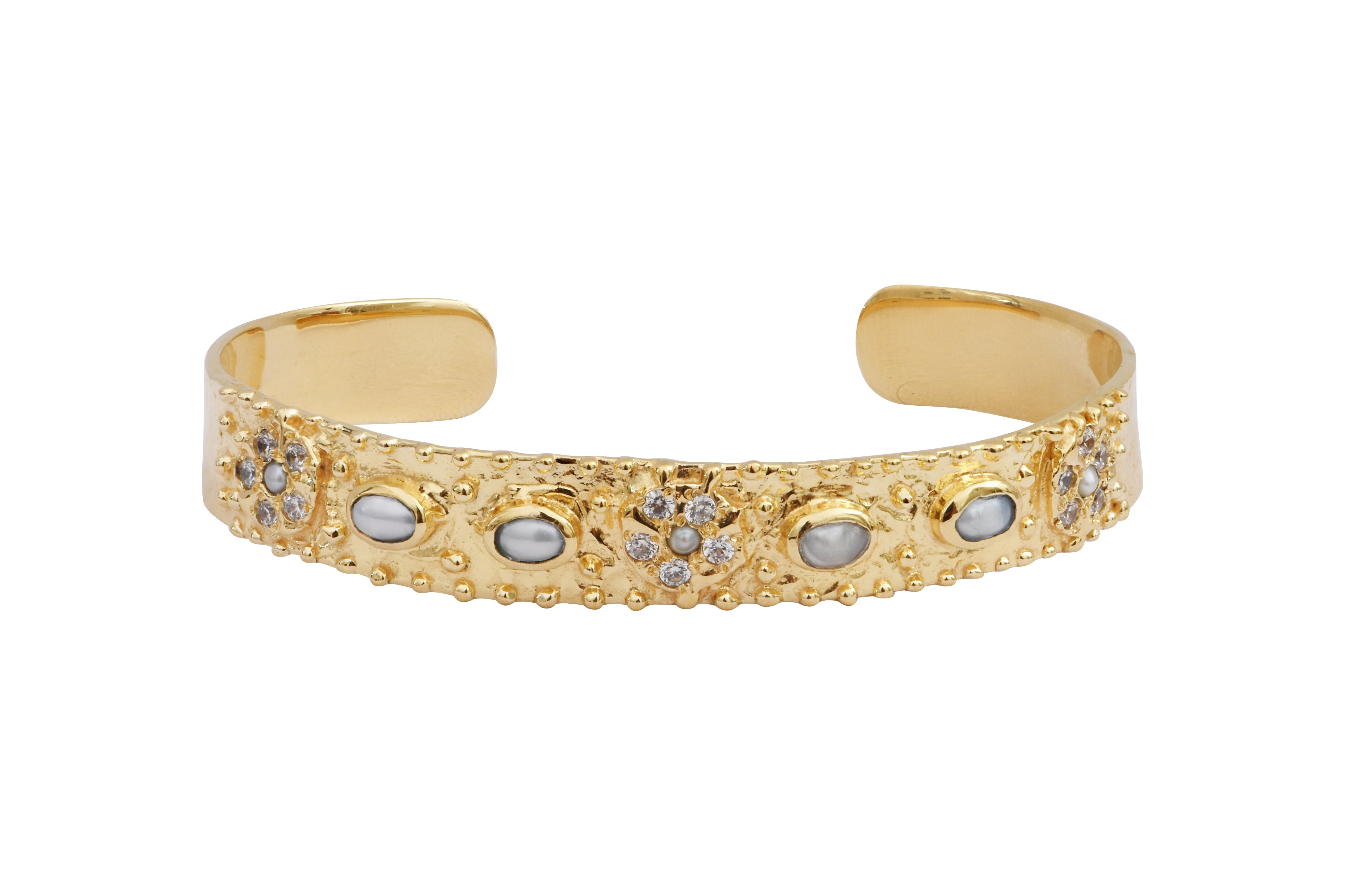 Leticia Ponti Gina bracelet améthyste plaqué or