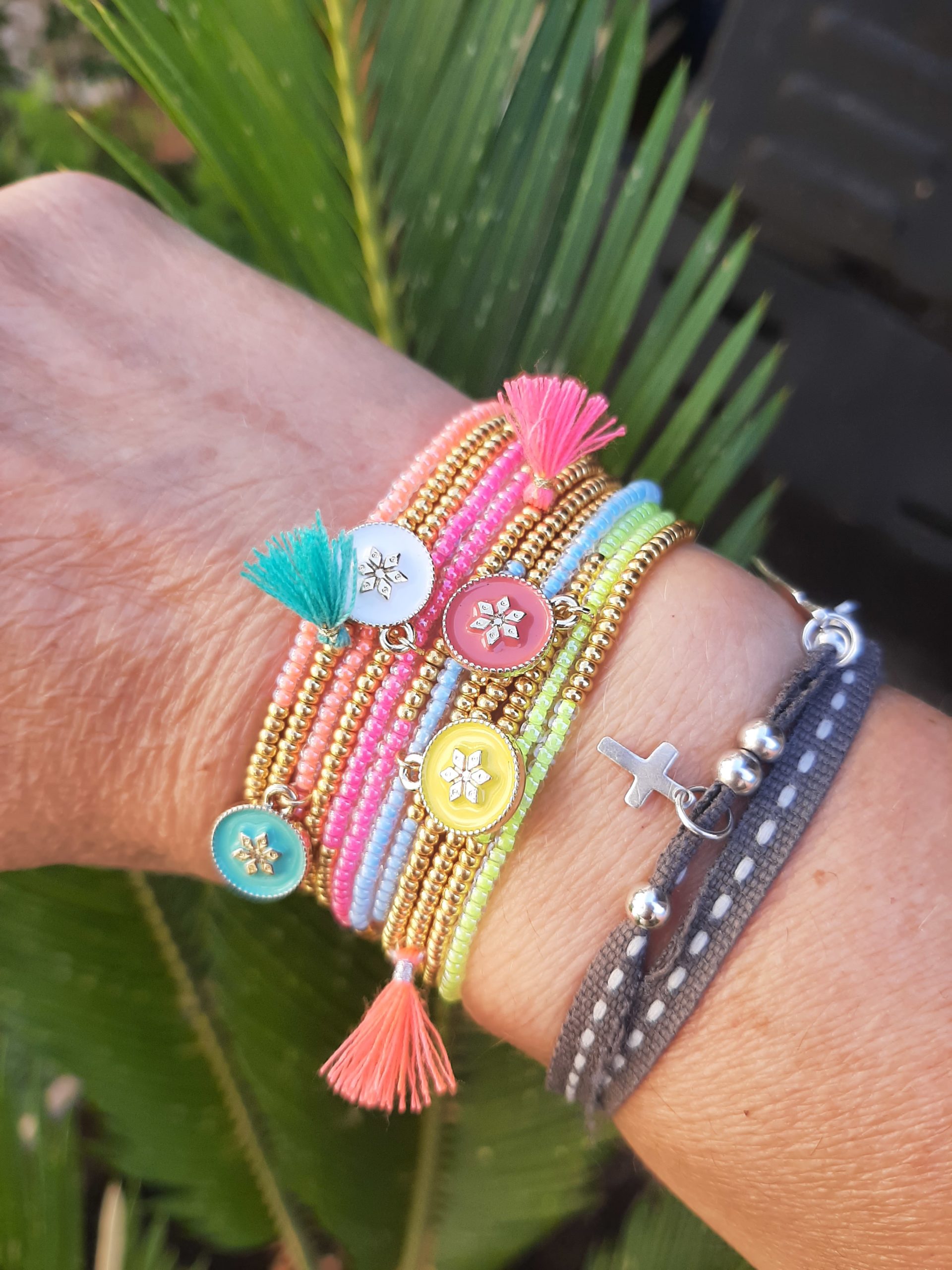 Les Ailes de Gloria Sweety Summer bracelet multirangs été