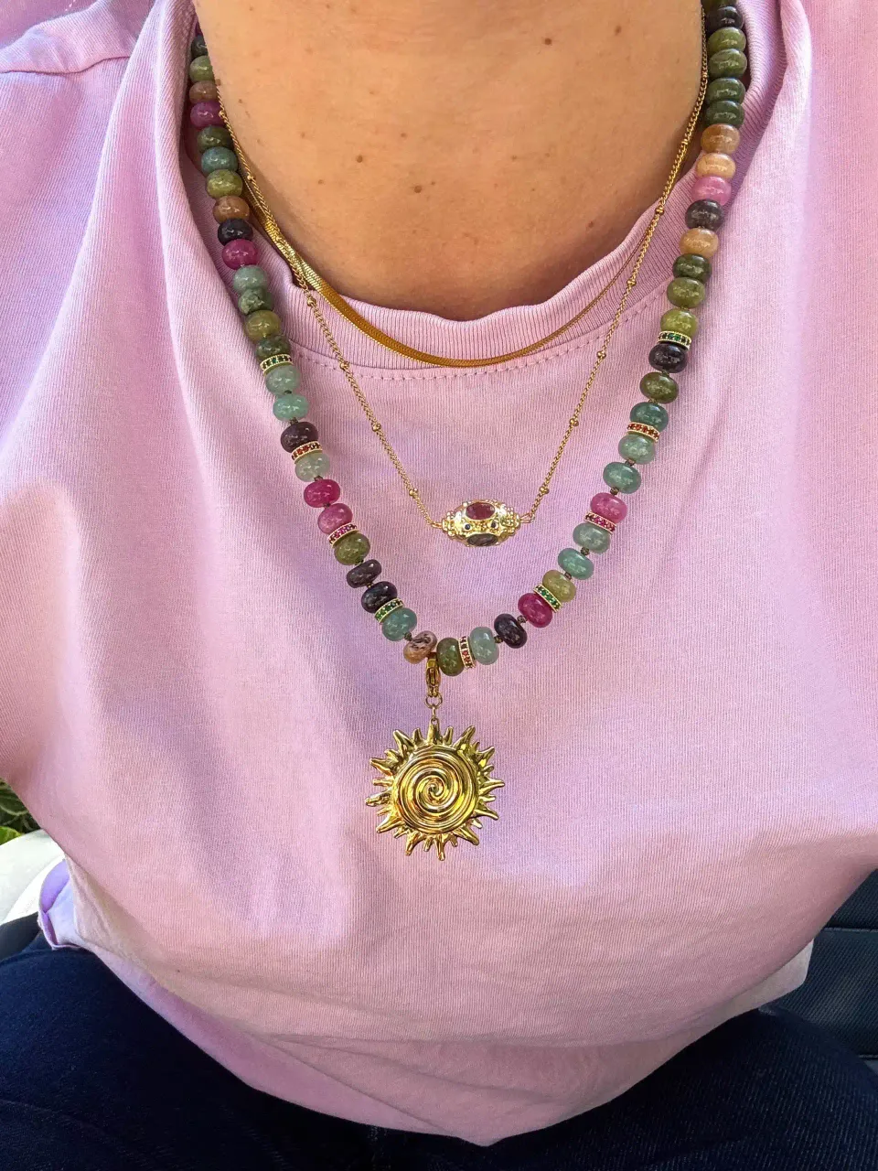 Pachanana Candy Collier acier inoxydable anti-allergique