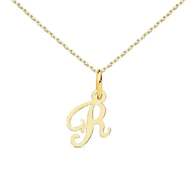 L'Atelier d'Azur Lettre R Or 750 Collier Initiale 45cm
