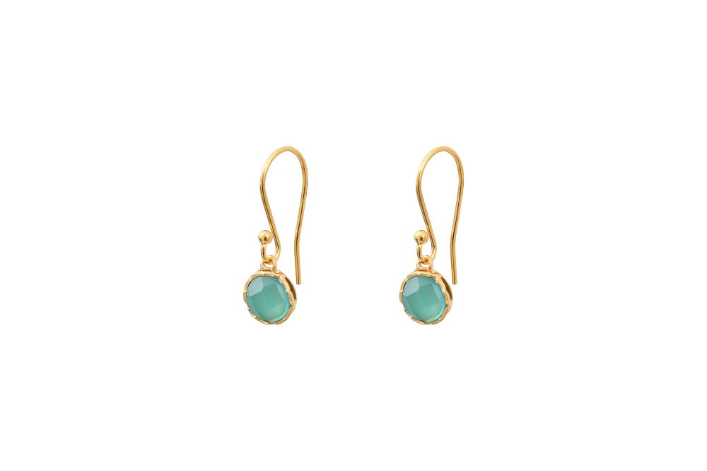 Leticia Ponti Adèle boucles calcédoine aqua