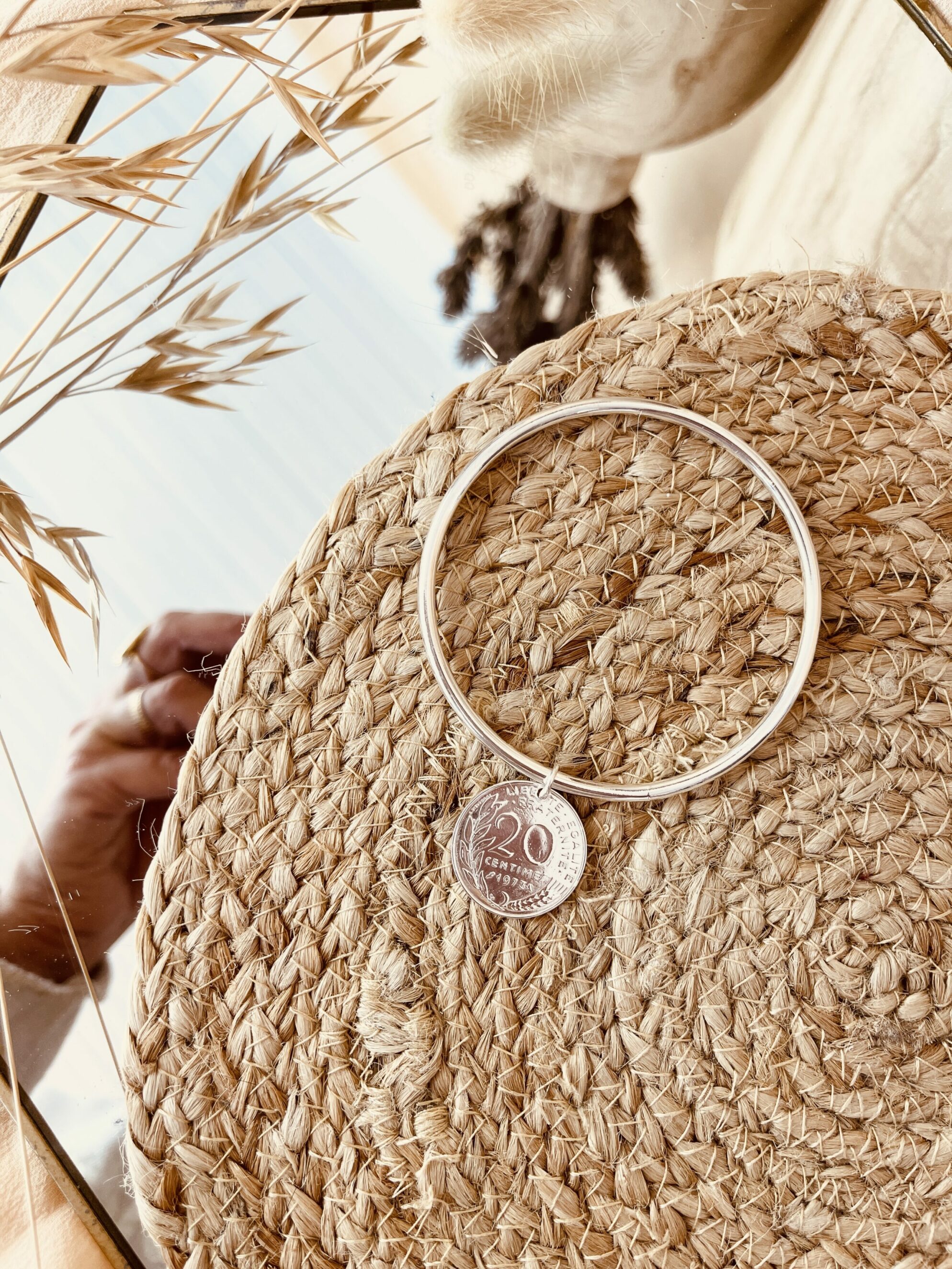 Le P’tit Franc Jonc Infini bracelet centimes S M L