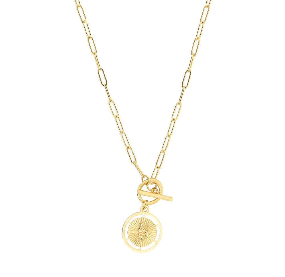 Leticia Ponti Serpent collier chaîne rectangulaire 42 cm or