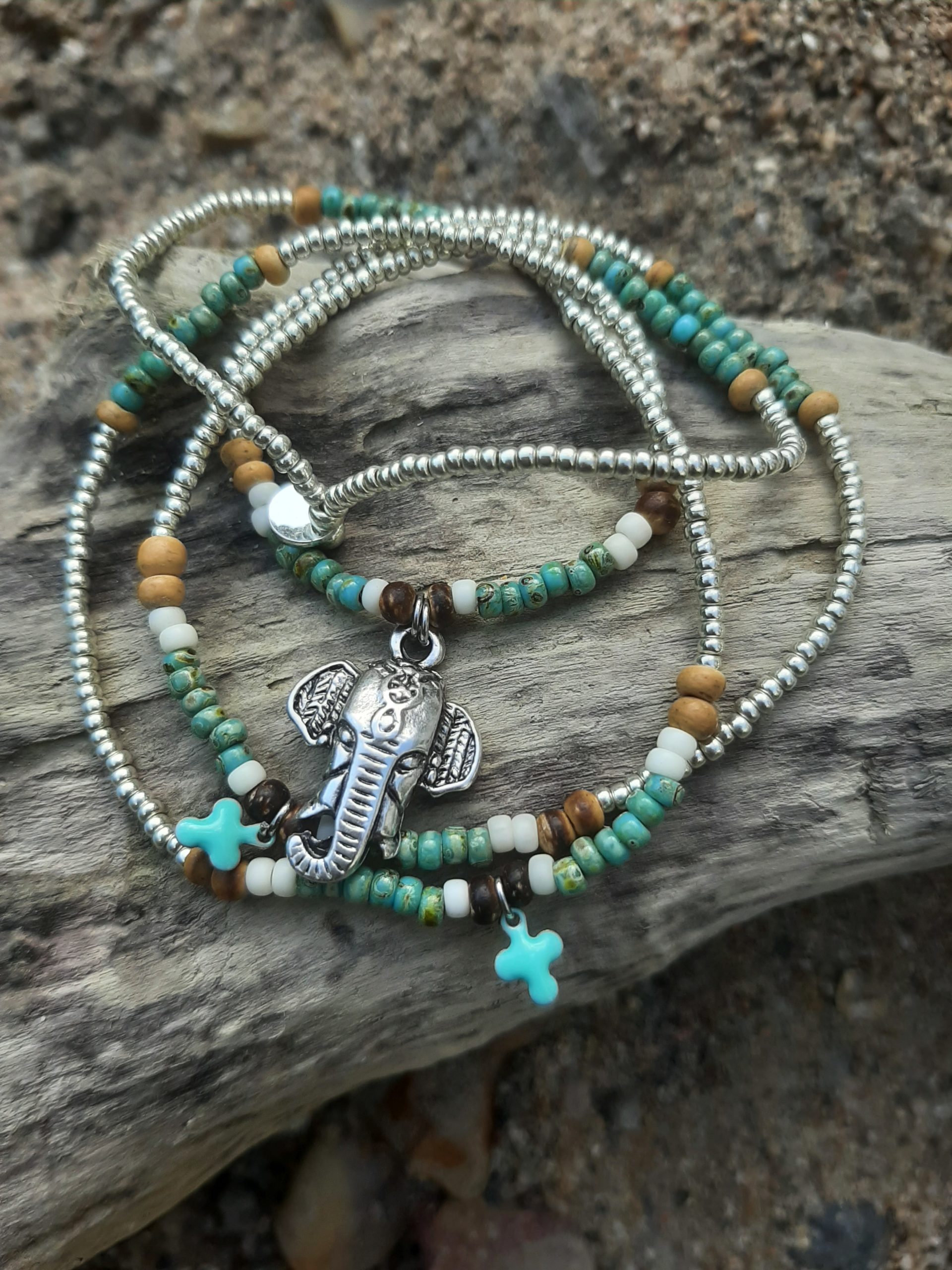 LES AILES DE GLORIA Elephas India bracelet multirangs pour femme