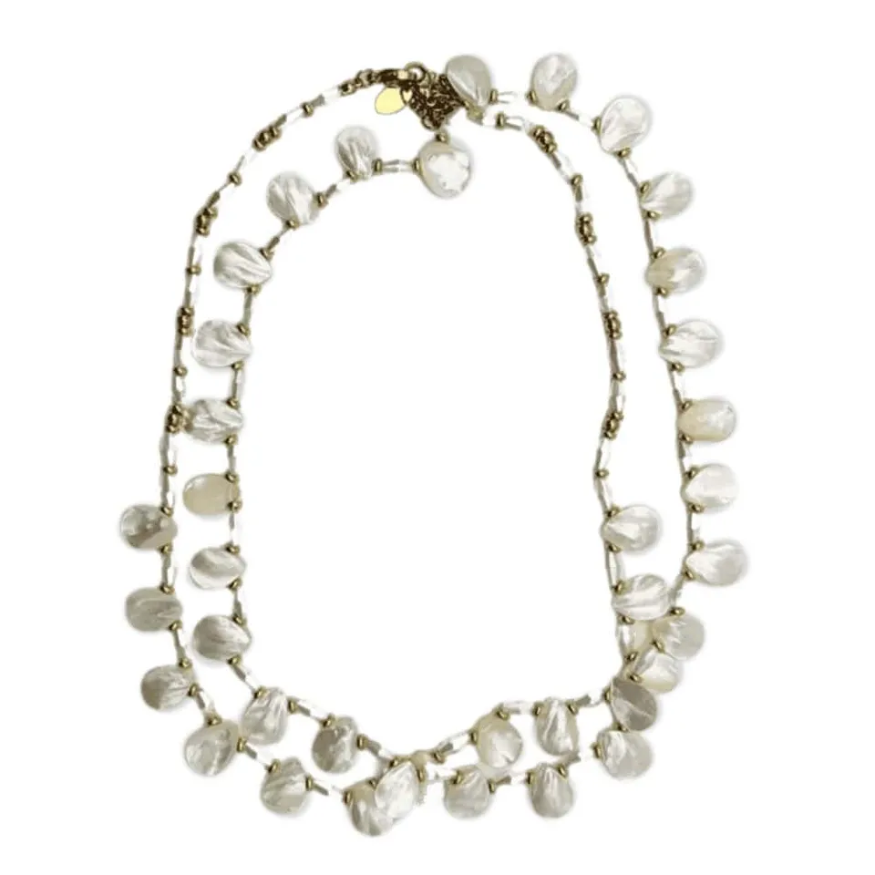 Hypnochic Goutte Nacre sautoir pendentif nacre