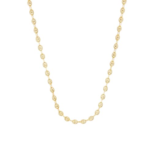 L'Atelier d'Azur Collier Grain de Café Or Jaune 55 cm Homme