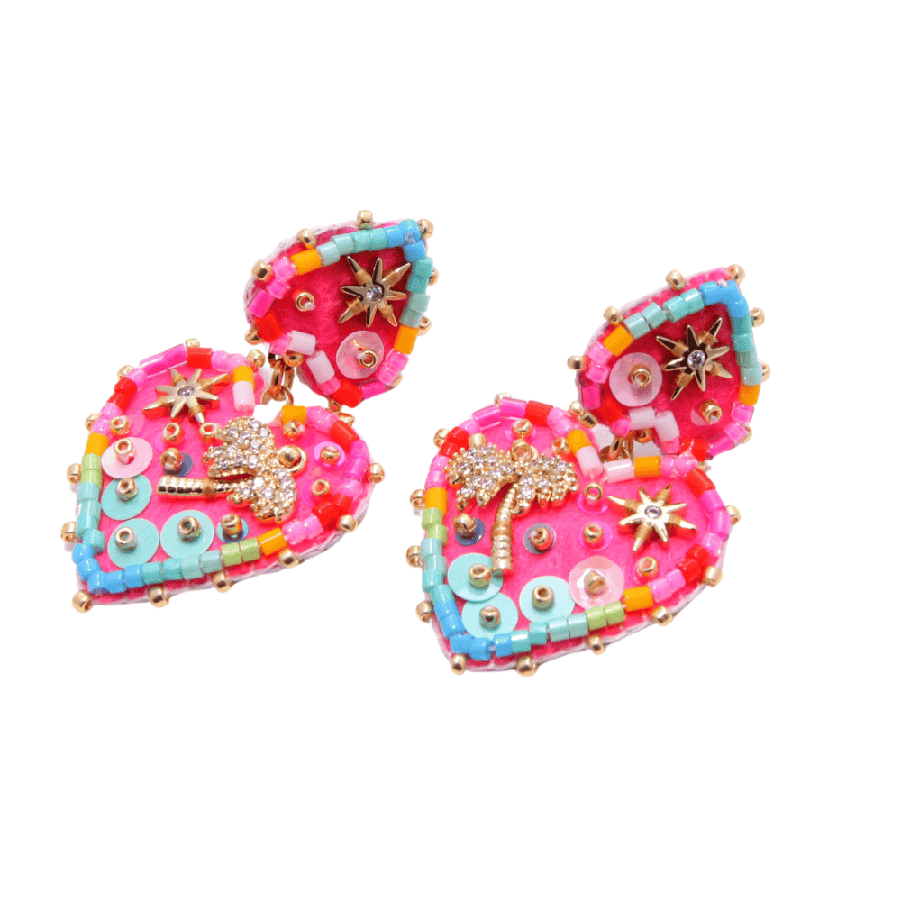 Hypnochic Palmier Medium boucle oreille dorée