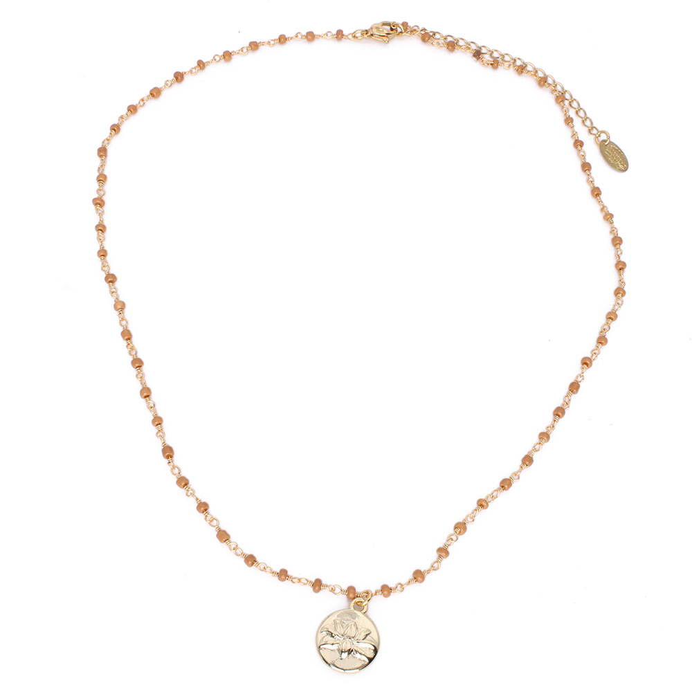 HYPNOCHIC Collier Symbol Lotus collier pendentif lotus