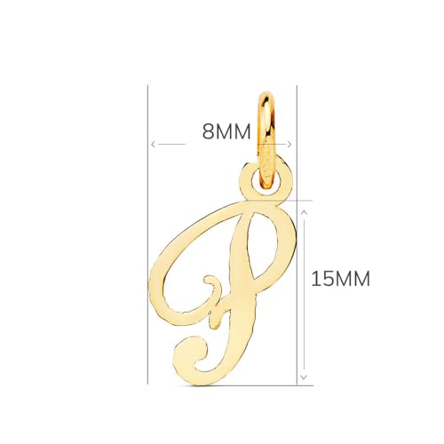 L'Atelier d'Azur Lettre P collier or jaune 18 carats 42cm