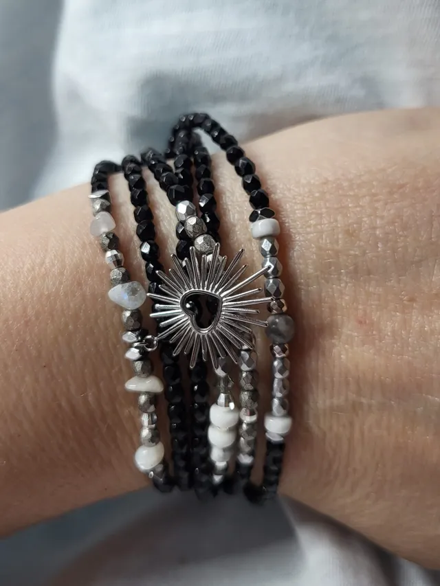 Les Ailes de Gloria Barren bracelet multirangs femme