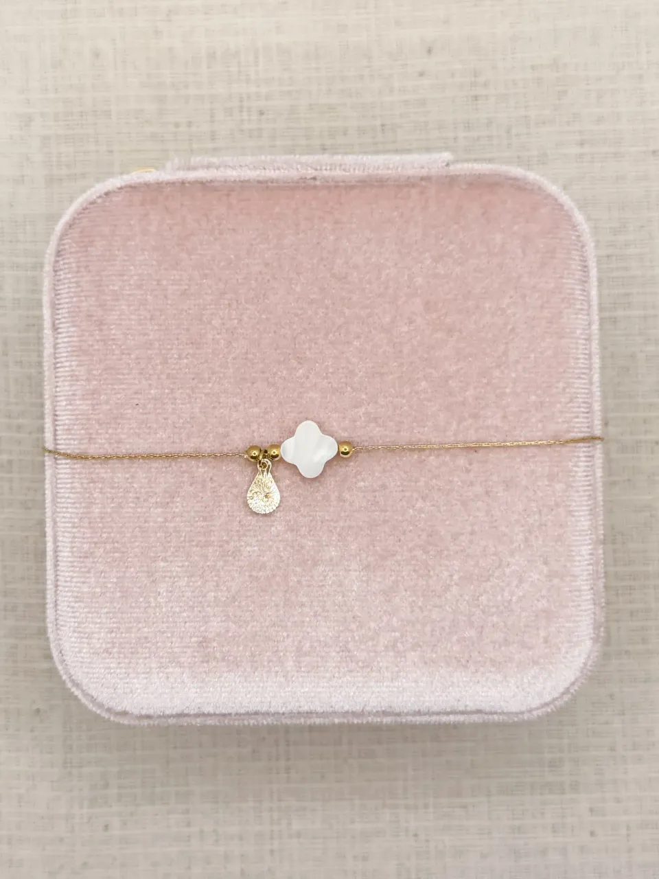 Pachanana Madre Perla bracelet plaqué or nacre